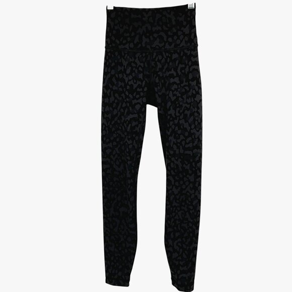 lululemon athletica Pants - Lululemon Leggings Womens 2 Black Camo High Rise Lululemon Wunder Train Tight